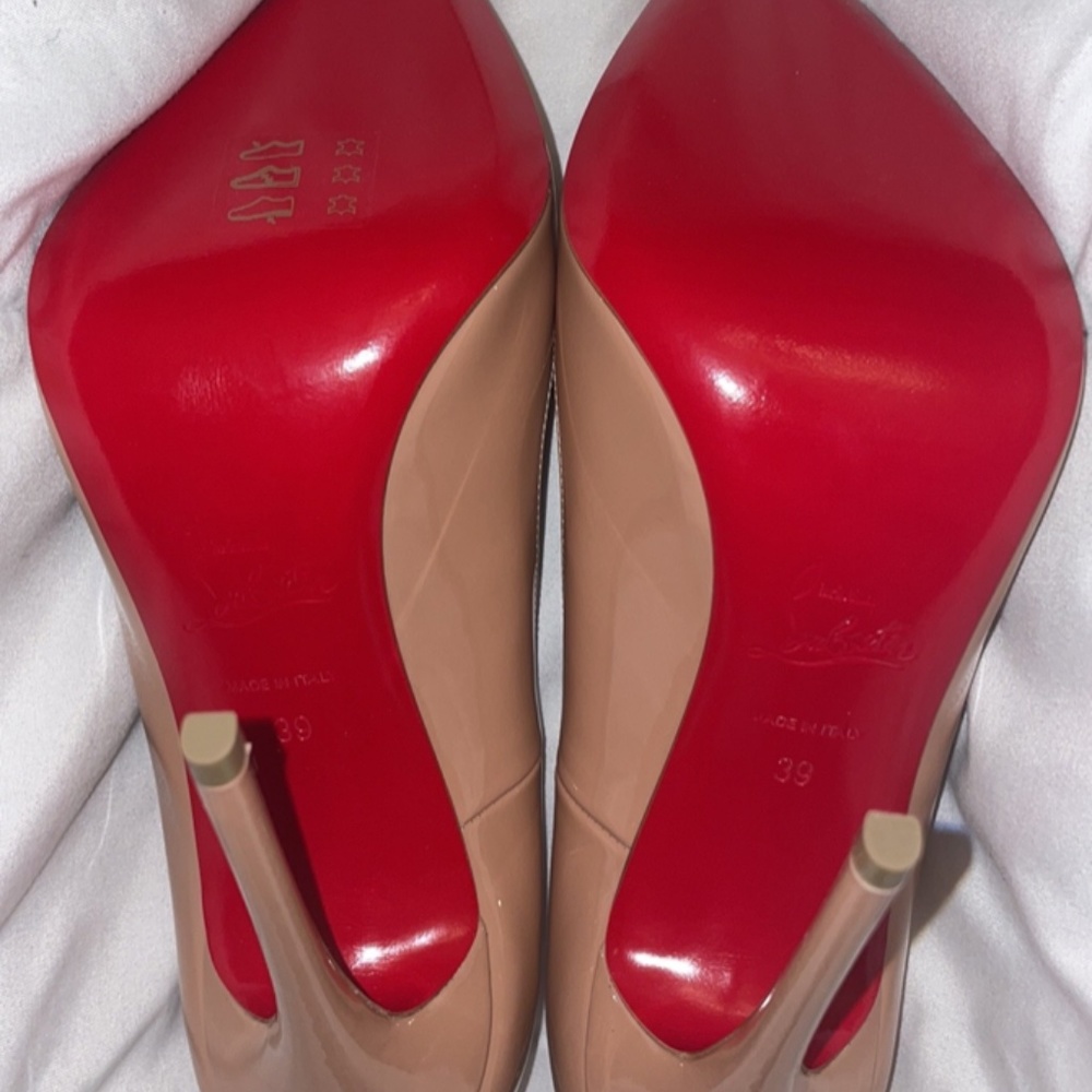 Christian Louboutin so kate patent nude heels - Picture 5 of 9